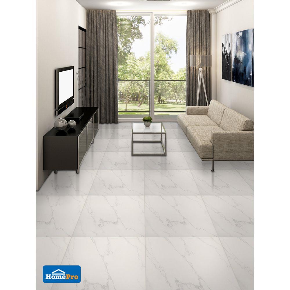 กระเบื้องพื้น 50x50 ซม. TARA คาลวิน ขาว