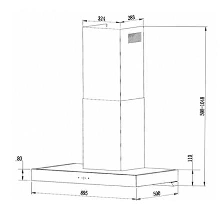 เครื่องดูดควันกระโจม TEKA DHW90TO 90 ซม._2