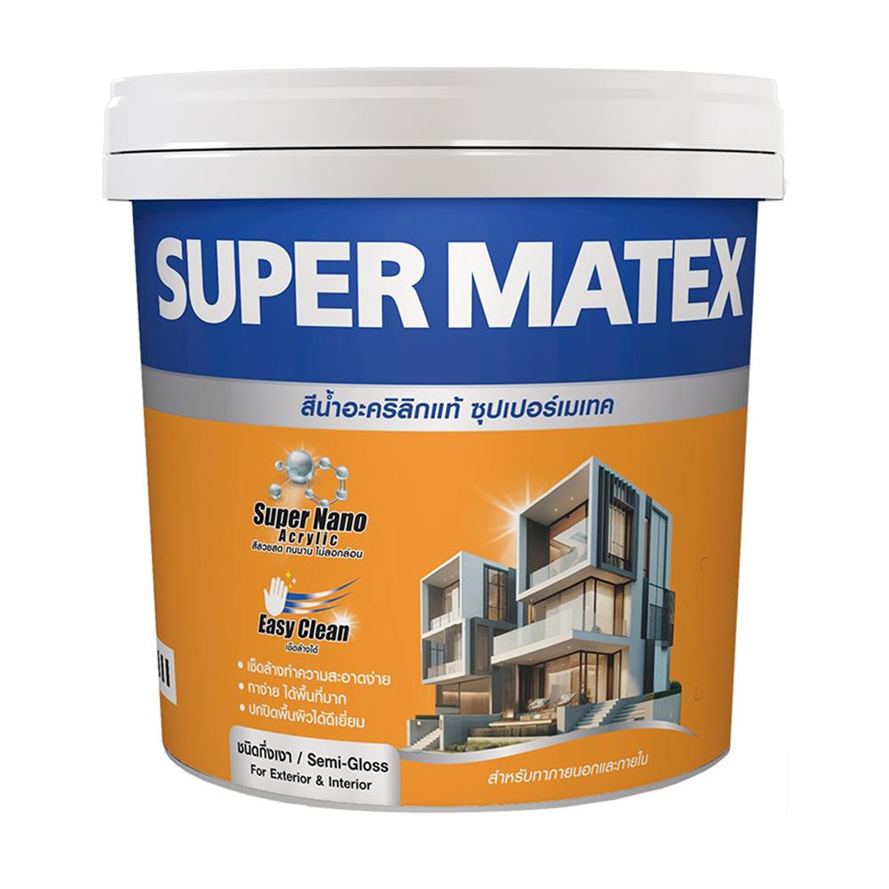 สีน้ำทาภายนอก ชนิดกึ่งเงา TOA SUPERMATEX BASE A 9 ลิตร