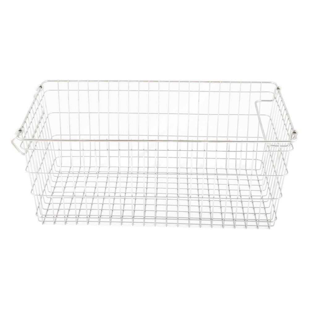 ตะกร้าสเตนเลส ORGAN 46x26x19 ซม. ซ้อนได้ L KECH