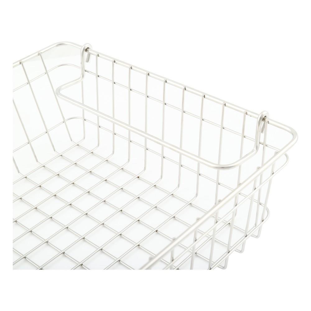 ตะกร้าสเตนเลส ORGAN 26x26x9 ซม. ซ้อนได้ S KECH