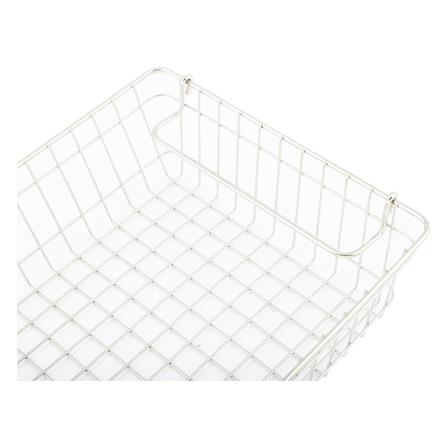 ตะกร้าสเตนเลสORGAN 36x26x9 ซม. ซ้อนได้ M KECH_2