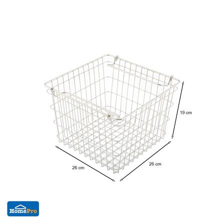 ตะกร้าสเตนเลส ORGAN26x26x19 ซม. ซ้อนได้ S KECH_5
