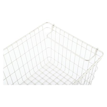 ตะกร้าสเตนเลส ORGAN 36x26x19 ซม. ซ้อนได้ M KECH_2