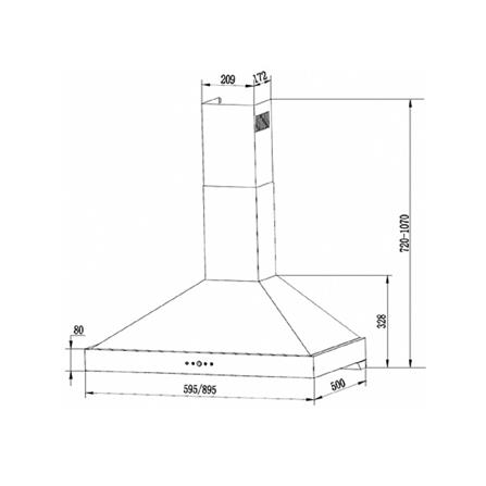 เครื่องดูดควันกระโจม TEKA DBW90T0 90 ซม._2