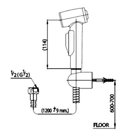 สายฉีดชำระครบชุด-โครม CT980NKCR(HM)_2