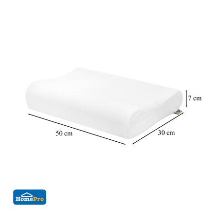 หมอนสุขภาพ ยางพารา HOME LIVING STYLE MINI 12x20 นิ้ว สีขาว_8