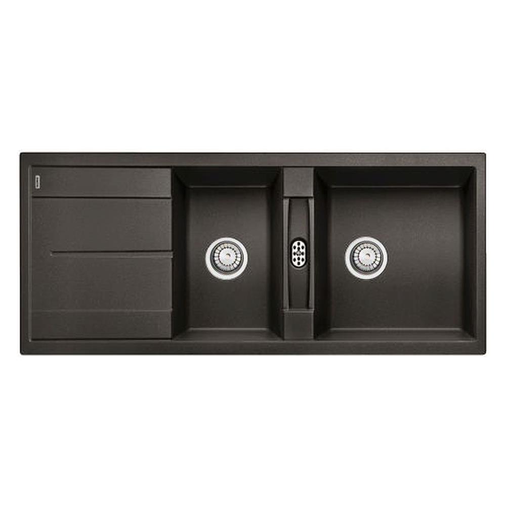 ซิงค์ฝัง 2หลุม 1ที่พัก BLANCO METRA 8S 495.39.092 สีถ่าน