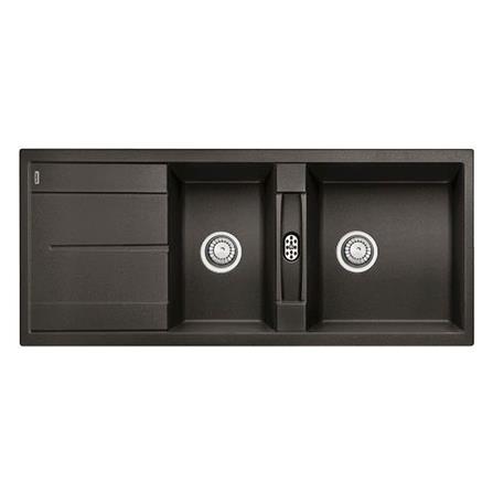 ซิงค์ฝัง 2หลุม 1ที่พัก BLANCO METRA 8S 495.39.092 สีถ่าน