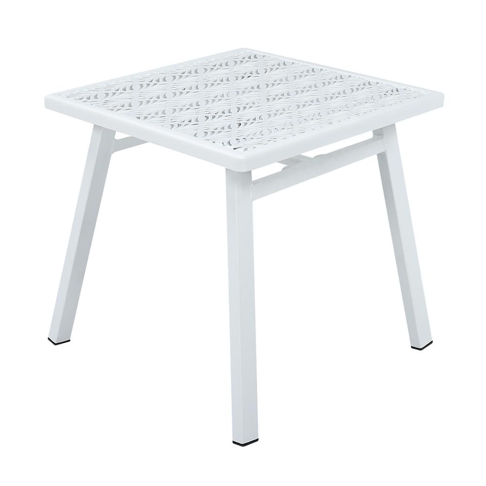 โต๊ะข้างเหล็ก SPRING FERORA 40 ซม. สีขาว