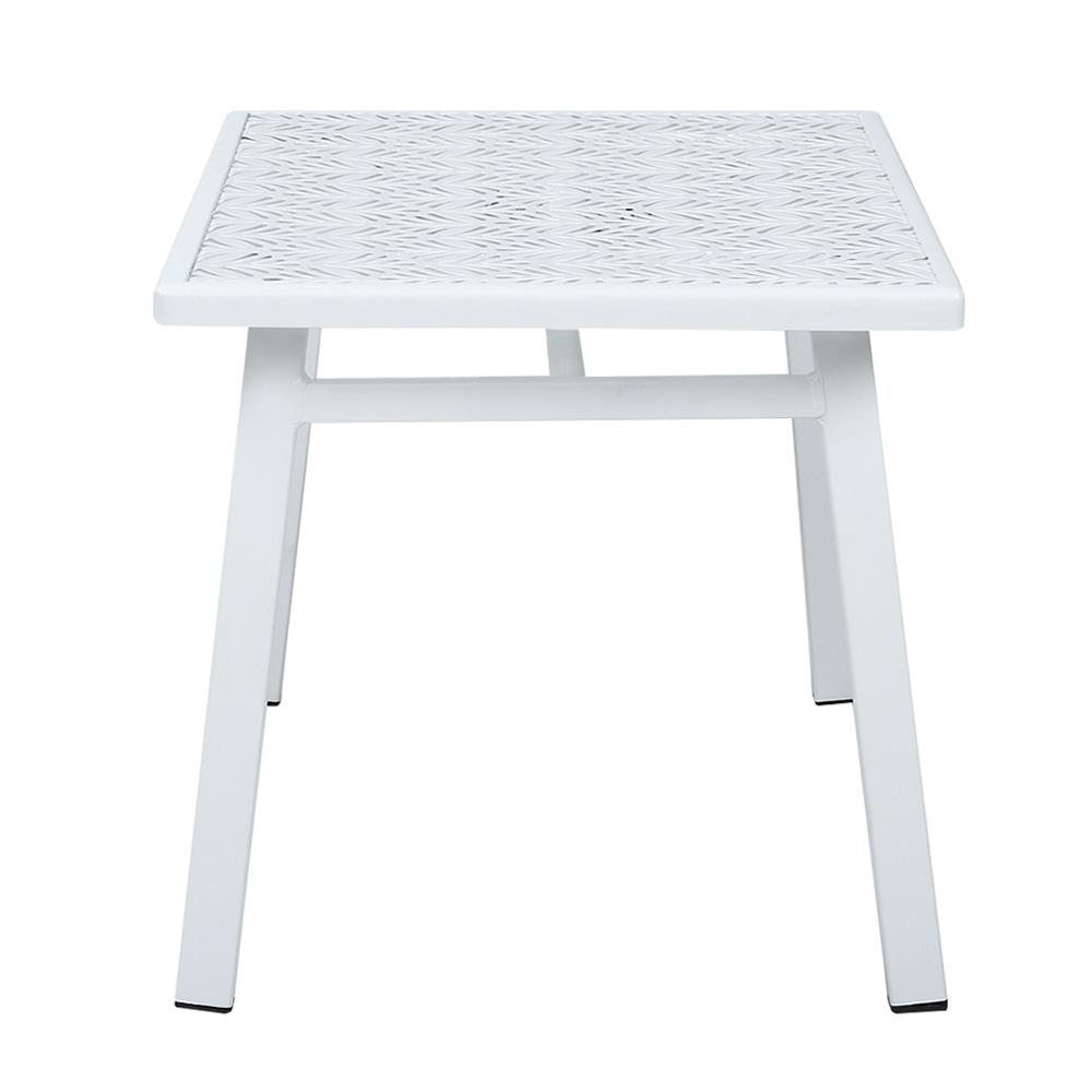 โต๊ะข้างเหล็ก SPRING FERORA 40 ซม. สีขาว