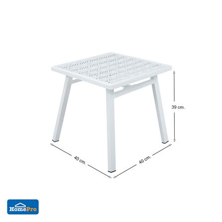 โต๊ะข้างเหล็ก SPRING FERORA 40 ซม. สีขาว_6