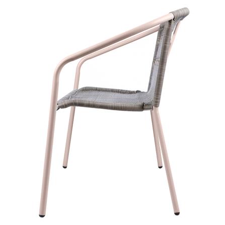 ม้านั่งสนามหวายเทียม SPRING WICKER สีเทา_2