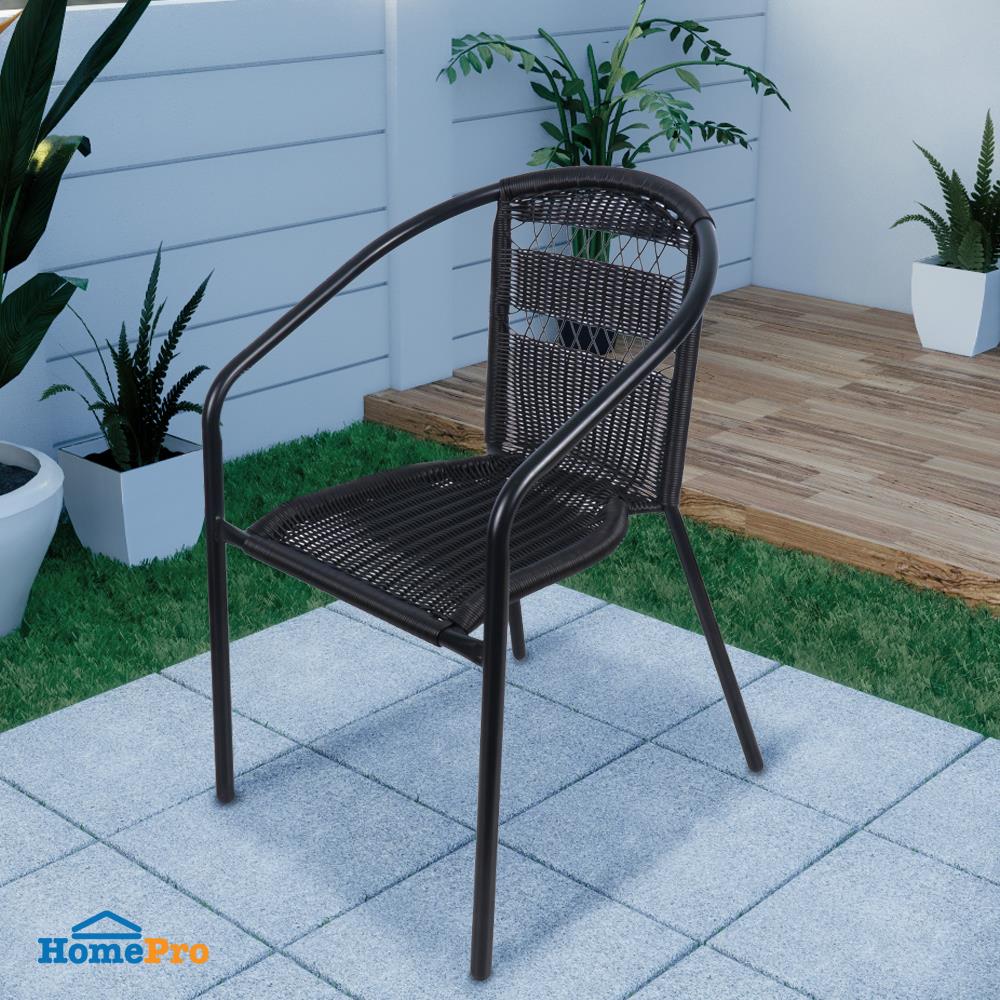 เก้าอี้หวายเทียม SPRING CHOCO BLACK X สีดำ