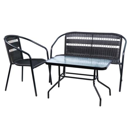 โต๊ะกลางเหล็ก SPRING CHOCO BLACK X สีดำ_4