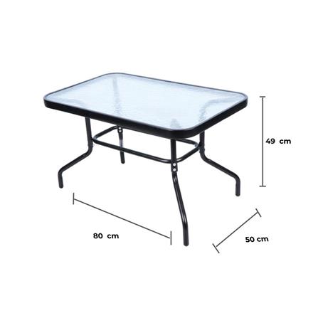 โต๊ะกลางเหล็ก SPRING CHOCO BLACK X สีดำ_6