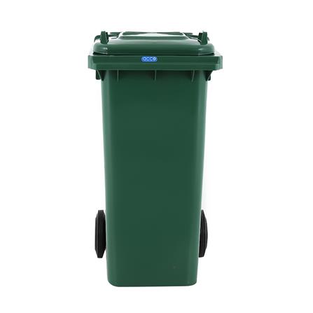 ถังขยะเหลี่ยม ฝาเปิด-ปิด มีล้อ ACCO 120L สีเขียว_1