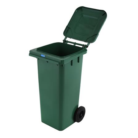 ถังขยะเหลี่ยม ฝาเปิด-ปิด มีล้อ ACCO 120L สีเขียว_2