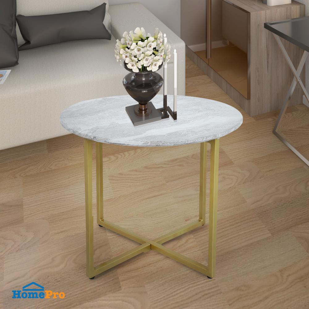 โต๊ะกลาง FURDINI CHARLOT ลายหิน สีขาว