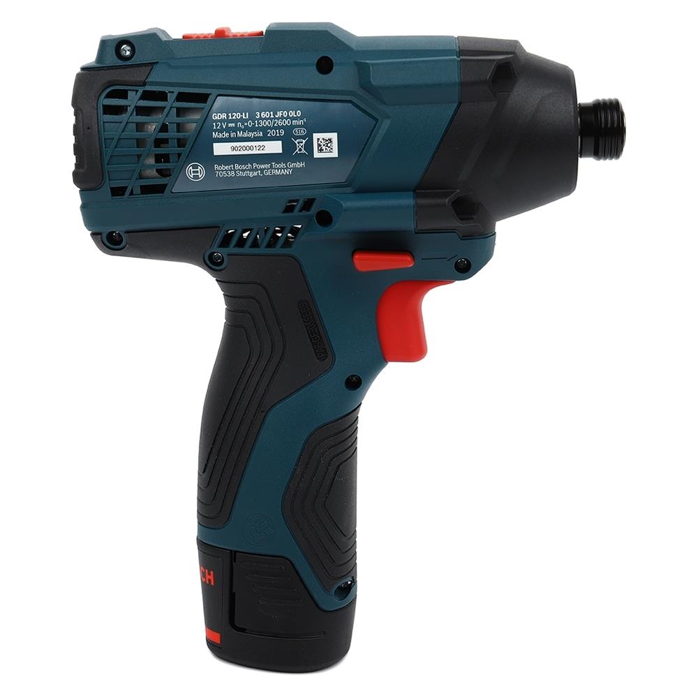 สว่านไร้สาย (พร้อมแบตเตอรี่) BOSCH GDR120LI 12 โวลต์