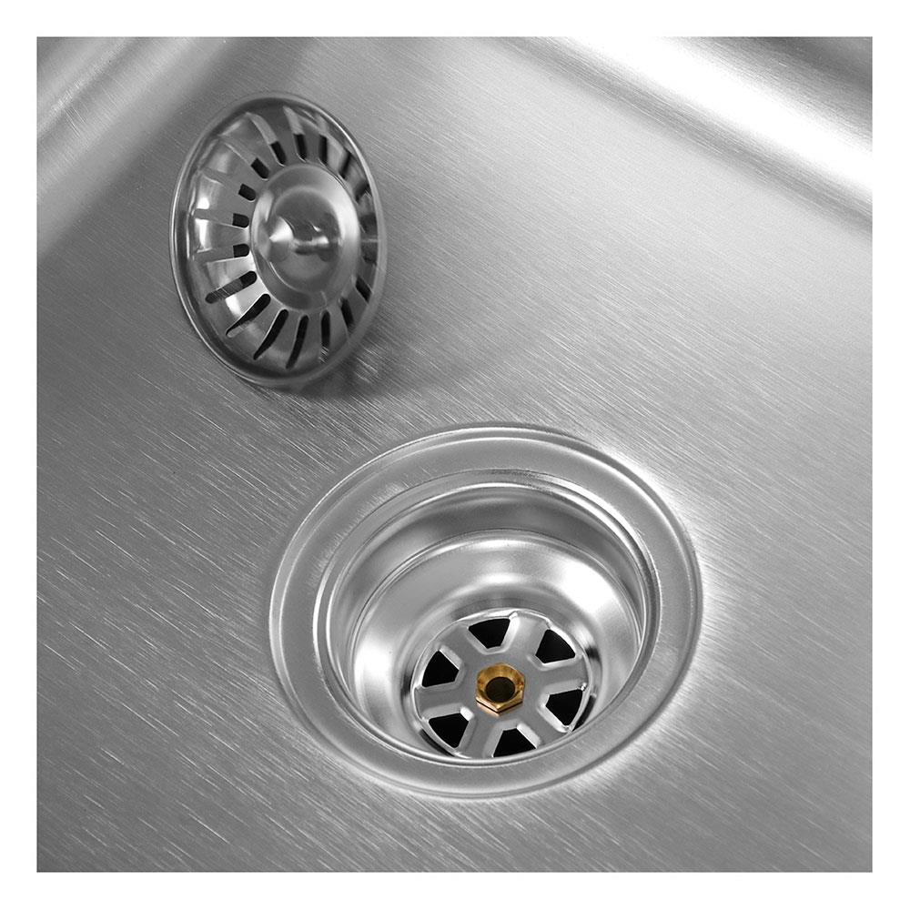 ซิงค์ฝัง 1 หลุม TECNOPLUS 505021 สเตนเลส