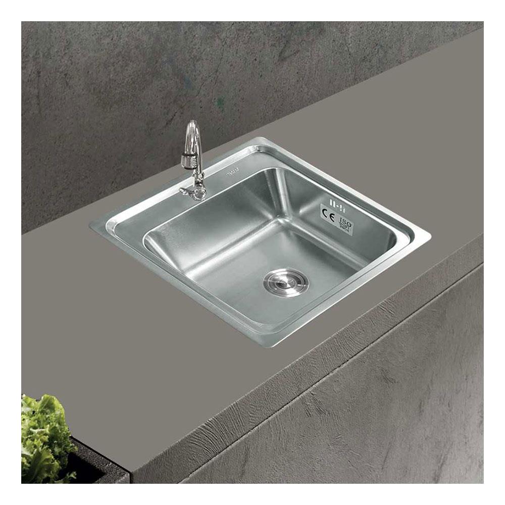 ซิงค์ฝัง 1 หลุม TECNOPLUS 505021 สเตนเลส