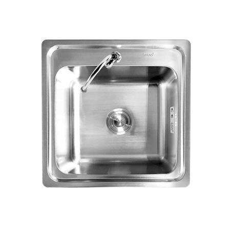 ซิงค์ฝัง 1 หลุม TECNOPLUS 505021 สเตนเลส