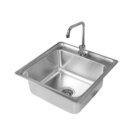 ซิงค์ฝัง 1 หลุม TECNOPLUS 505021 สเตนเลส_1