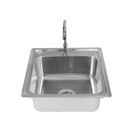 ซิงค์ฝัง 1 หลุม TECNOPLUS 505021 สเตนเลส_2