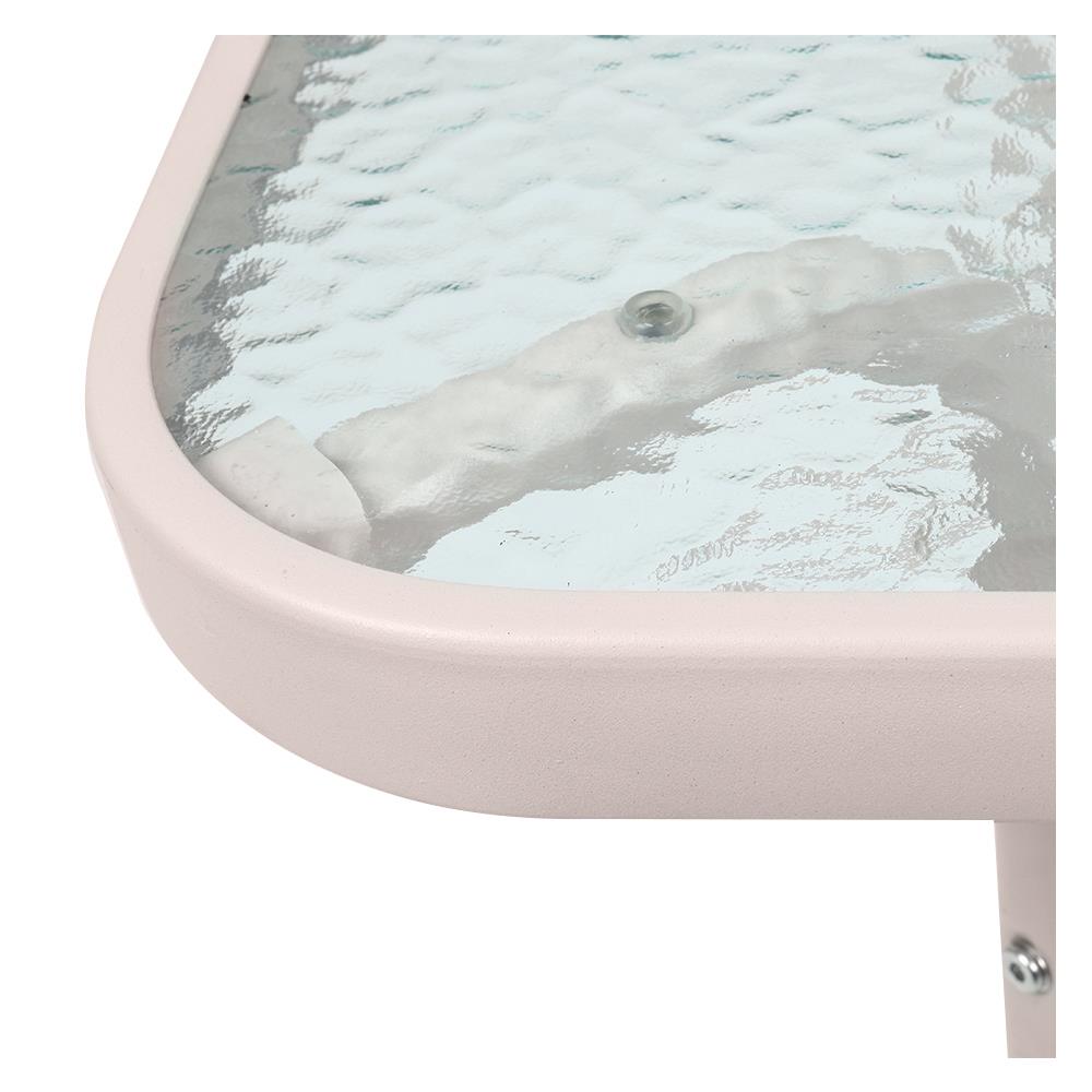 โต๊ะกลางเหล็ก SPRING WICKER 80 ซม. สีเทา