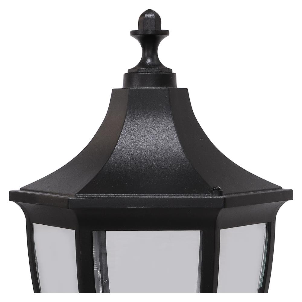 ไฟหัวเสา LM6001 LIGHT MOS อะลูมิเนียม/แก้ว คลาสสิก สีดำ