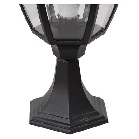 ไฟหัวเสา LM6001 LIGHT MOS อะลูมิเนียม/แก้ว คลาสสิก สีดำ_2