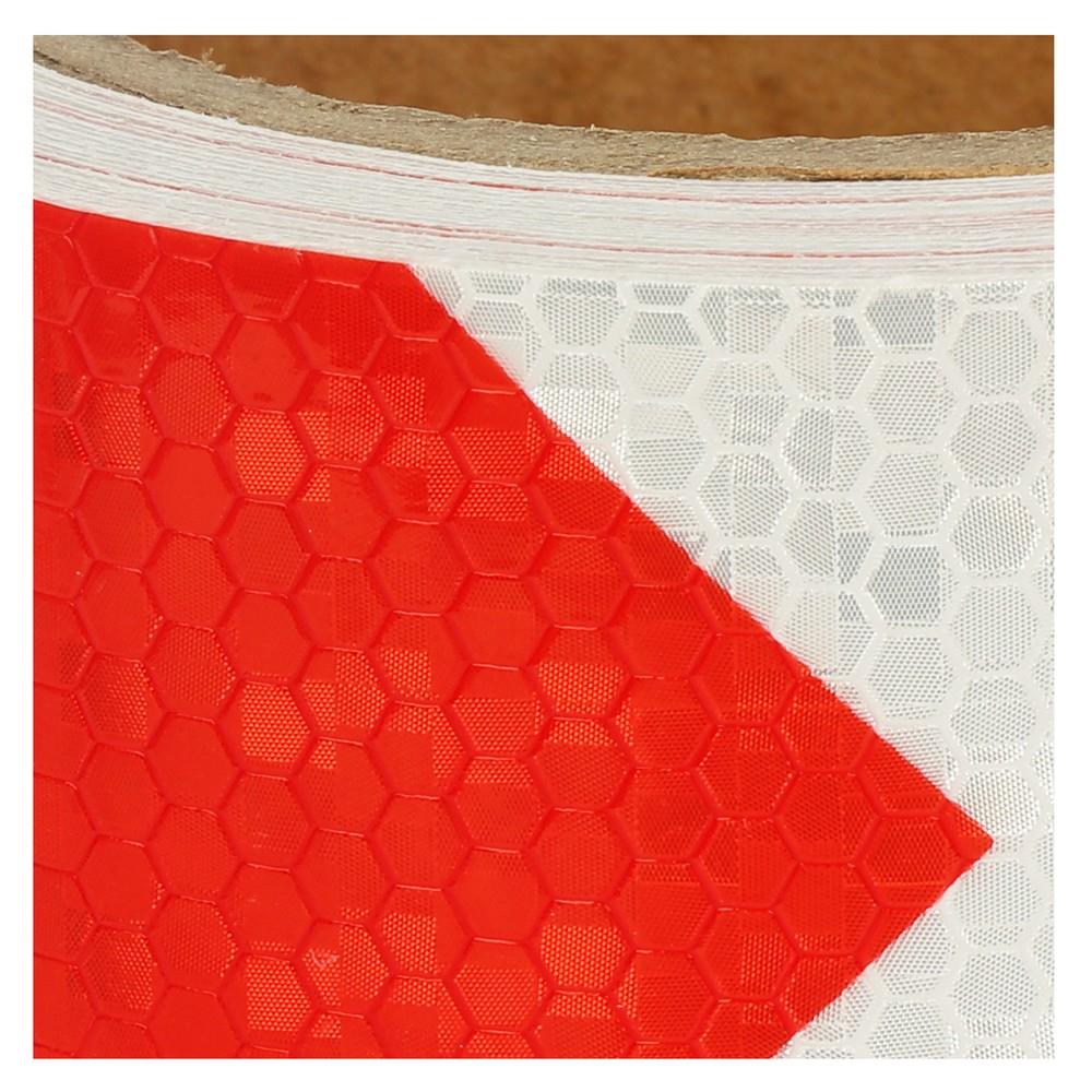 เทปสะท้อนแสงลายลูกษร RIGHT 5 ซม. x 10 ม. สีขาว-สีแดง