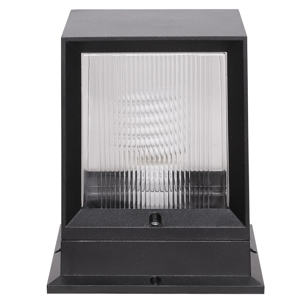 ไฟหัวเสา LM6002 LIGHT MOS อะลูมิเนียม/พลาสติก โมเดิร์น สีดำ