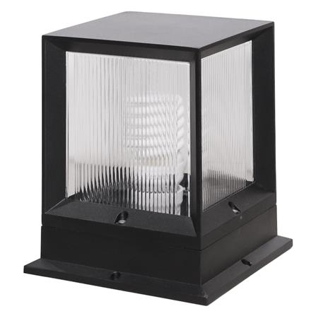 ไฟหัวเสา LM6002 LIGHT MOS อะลูมิเนียม/พลาสติก โมเดิร์น สีดำ_0