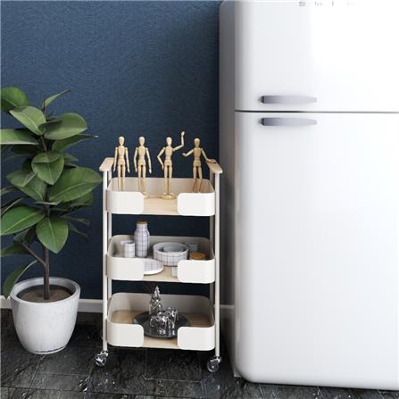 ชั้นวางของ 3 ชั้น มีล้อ STACKO MELLOW 44x28x73.5 ซม. สีครีม_4