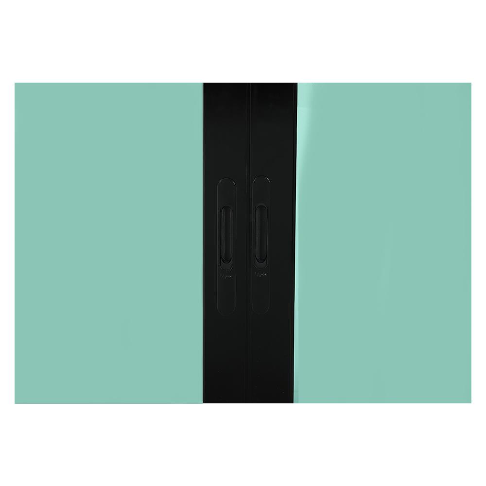 หน้าต่างบานเลื่อน อะลูมิเนียม F-S-S-F มุ้ง LYNN PRIME SERIES 180X110 ซม. สีดำ