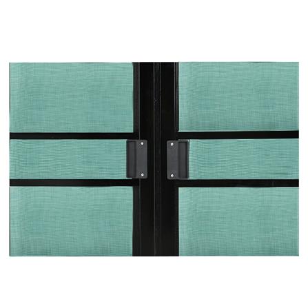 หน้าต่างบานเลื่อน อะลูมิเนียม F-S-S-F มุ้ง LYNN PRIME SERIES 180X110 ซม. สีดำ_2