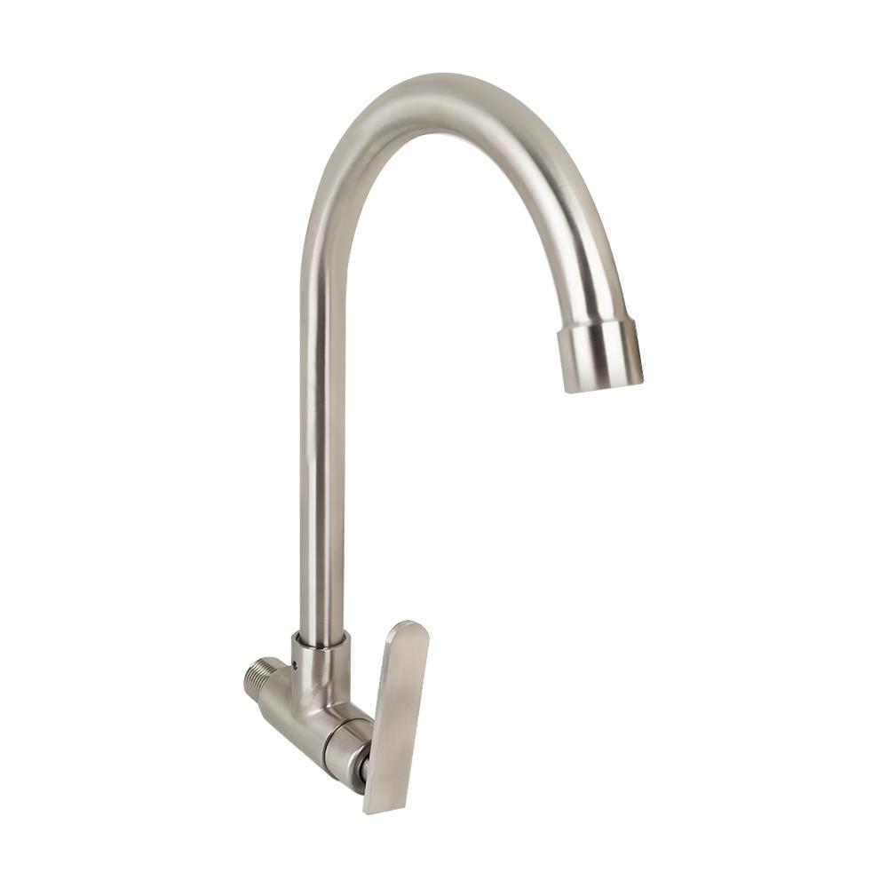 ก๊อกซิงค์เดี่ยวผนัง RASLAND RA 3042233 สเตนเลส