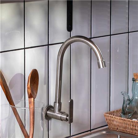 ก๊อกซิงค์เดี่ยวผนัง RASLAND RA 3042233 สเตนเลส_3