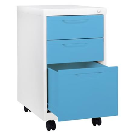 ตู้ลิ้นชักเหล็ก3ลิ้นชัก KIOSK BS-503 ขาว/ฟ้า_2