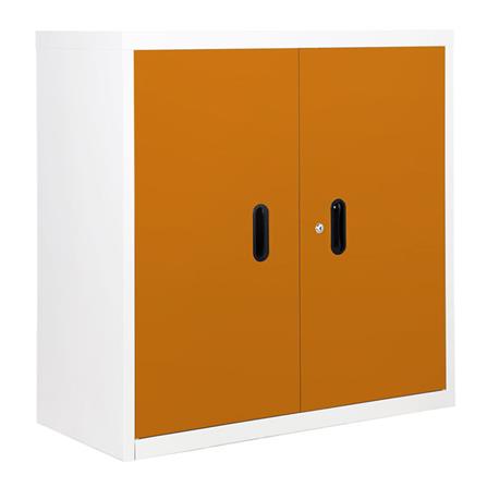 ตู้เหล็กบานเปิดทึบ KIOSK BS-288 สีส้ม_1