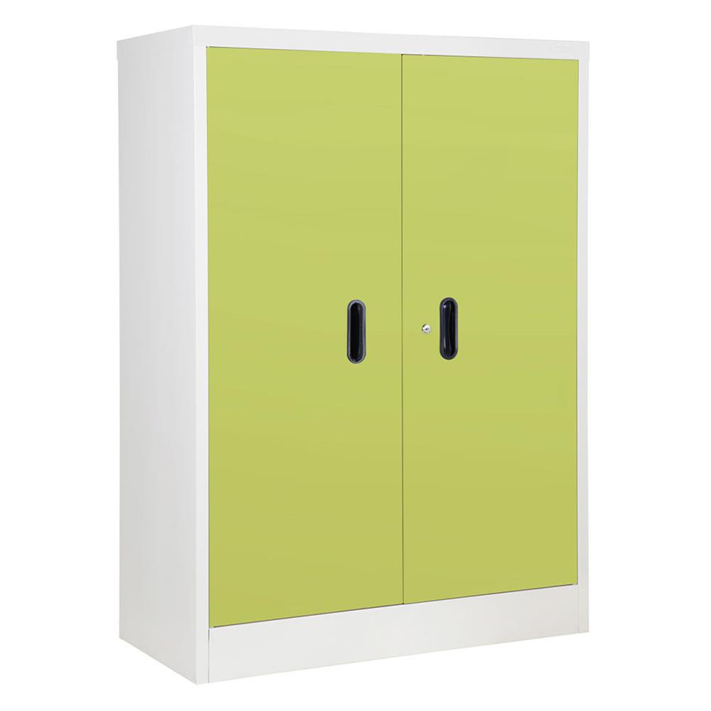 ตู้เหล็กบานเปิดทึบ KIOSK BS-2122 สีเขียว