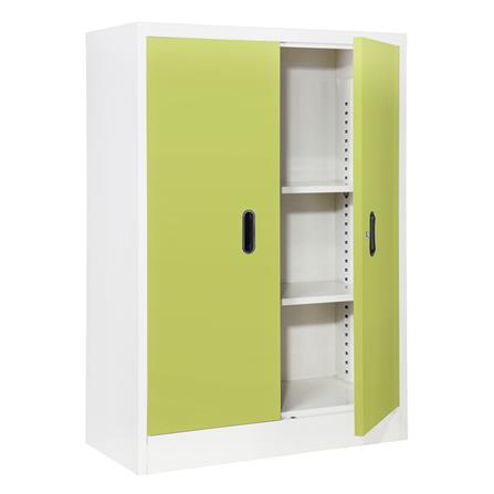 ตู้เหล็กบานเปิดทึบ KIOSK BS-2122 สีเขียว_2