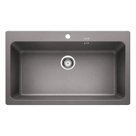 ซิงค์ฝัง 1หลุม BLANCO NAYA XL 9 495.39.377 แกรนิต สีอลูเมทัลลิค_0