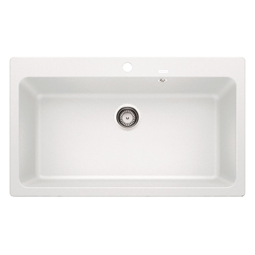 ซิงค์ฝัง 1หลุม BLANCO NAYA XL 9 495.39.376 แกรนิต สีขาว