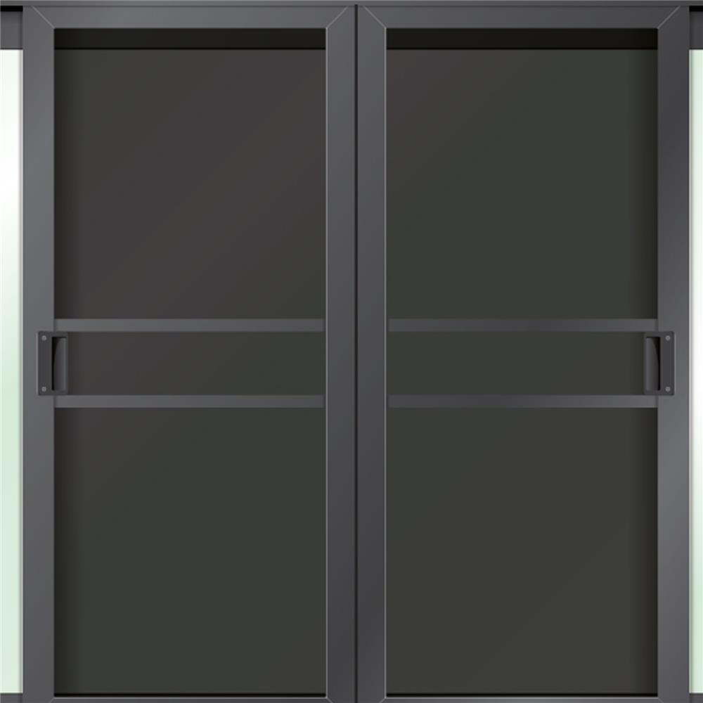 หน้าต่างบานเลื่อน อะลูมิเนียม S-F-S มุ้ง LYNN X-SERIES 180x110 ซม. สีดำ