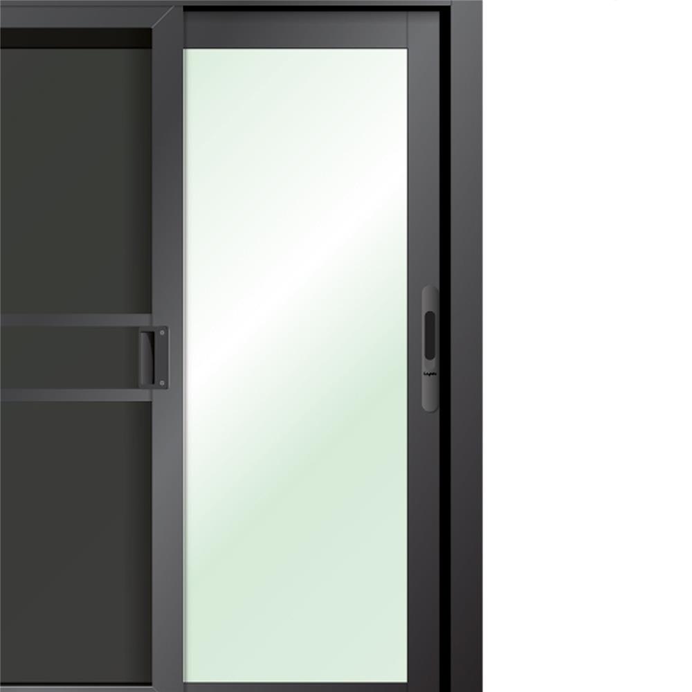 หน้าต่างบานเลื่อน อะลูมิเนียม S-F-S มุ้ง LYNN X-SERIES 180x110 ซม. สีดำ