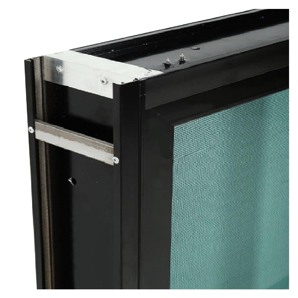 หน้าต่างบานเลื่อน อะลูมิเนียม S-S มุ้ง LYNN PRIME SERIES 120X110 ซม. สีดำ