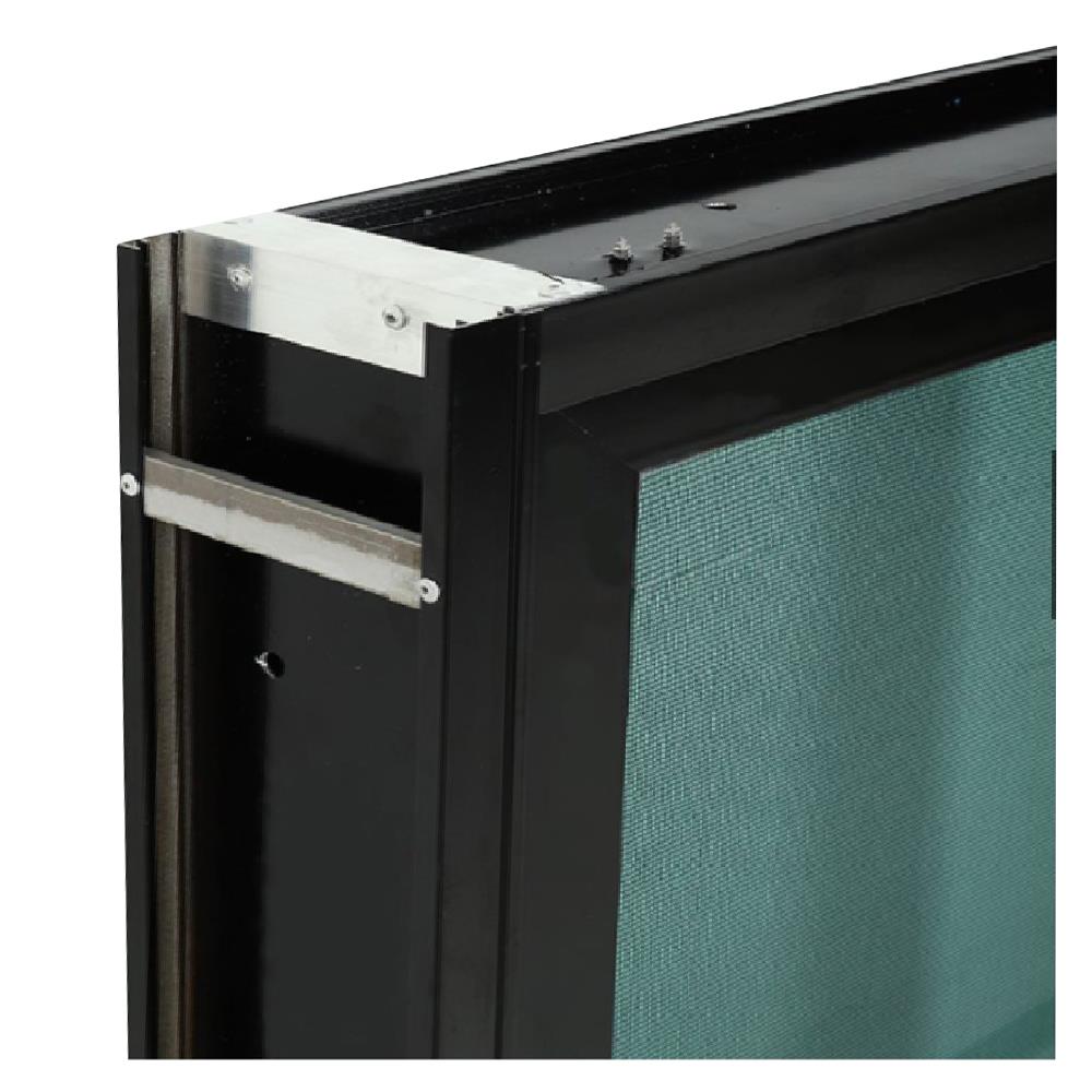 หน้าต่างบานเลื่อน อะลูมิเนียม S-S มุ้ง LYNN X-SERIES 120X110 ซม. สีดำ